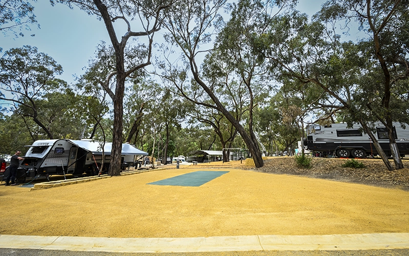 Powered Sites at Belair National Park Holiday Park