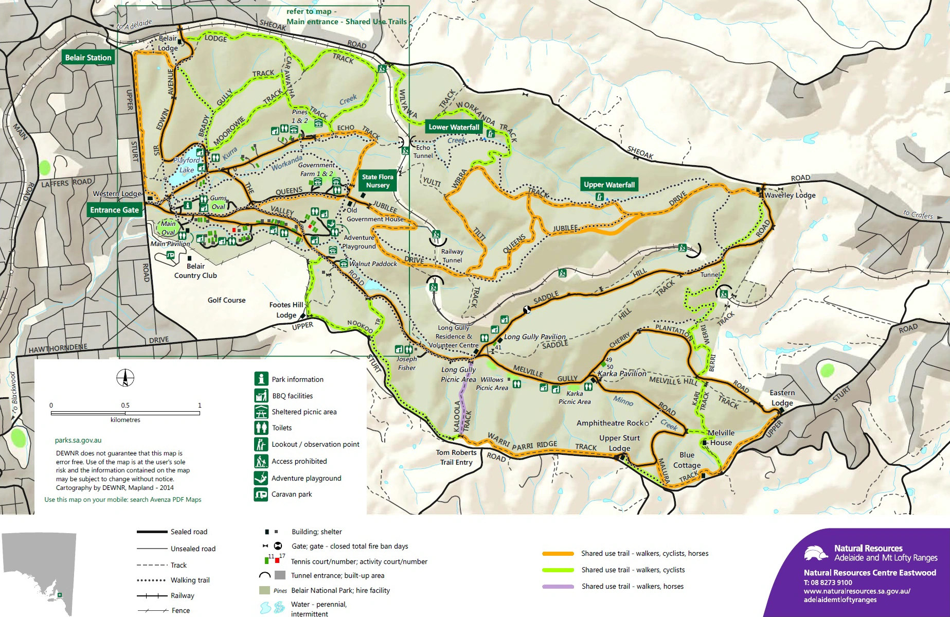 Belair-National-Park-Shared-Use-Trails-Map